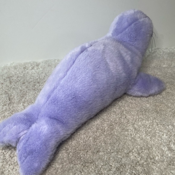 Soft Classics Toys R Us 1995 Purple Seal Plush Stuffed Animal 18" Geoffrey VTG - Picture 3 of 11